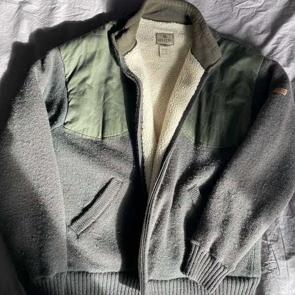 Men’s Beretta Wool Zip Jacket with bear lining - size Medium - Picture 4 of 7